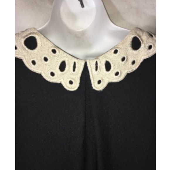 Hearts Blouse 3/4 Sleeve Key Hole Neck Size M - Picture 4 of 5